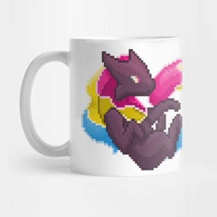 Pansexual Pixel Heart Melog Mug